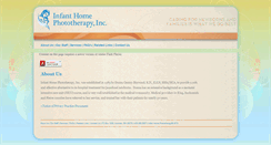 Desktop Screenshot of infanthomephototherapy.com